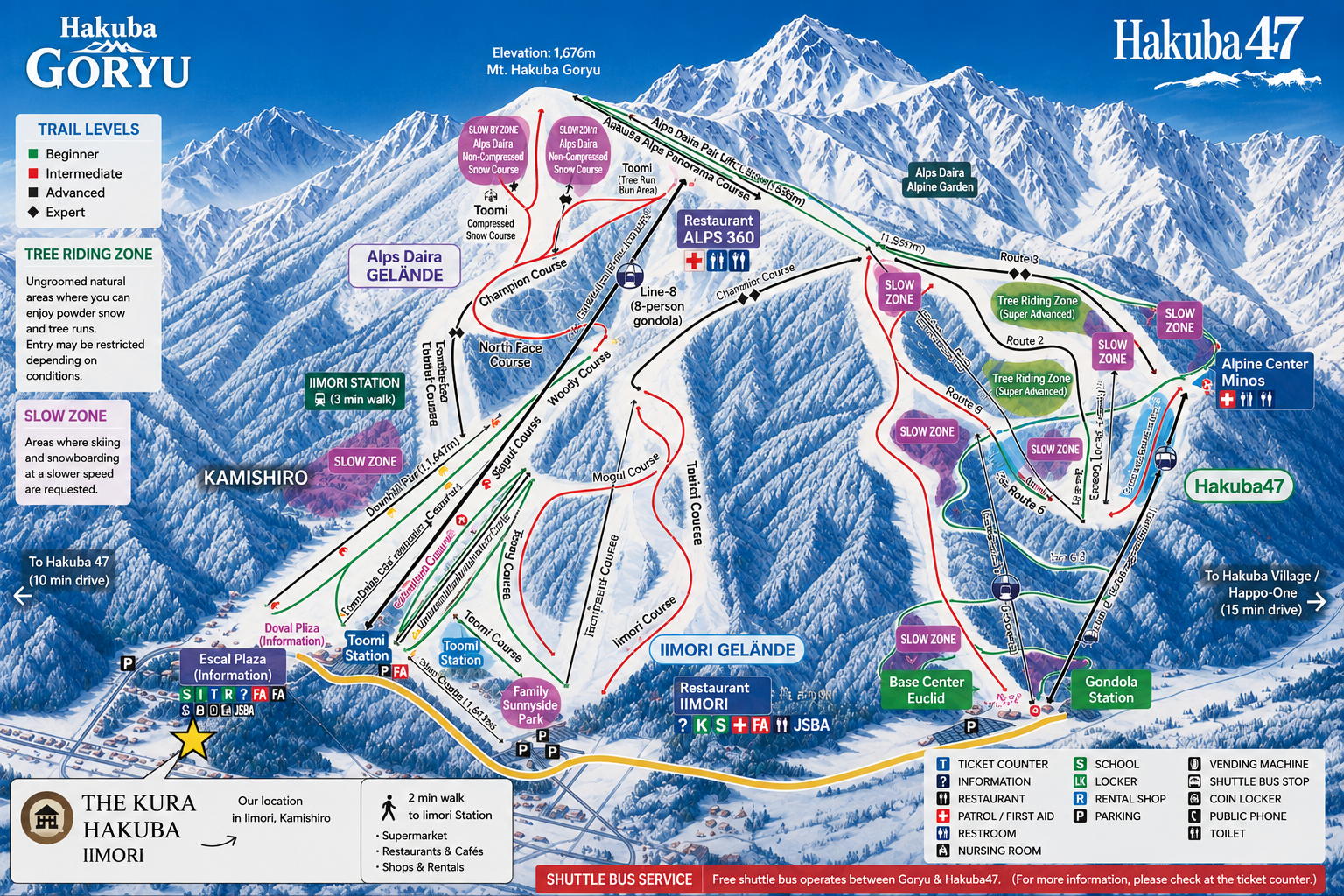 The Kura Hakuba near Hakuba Goryu and Iimori ski slopes